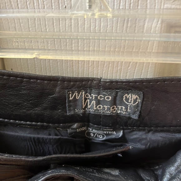 Vintage 100% Genuine Leather Pants, Black, Size 9/10. - Picture 6 of 7